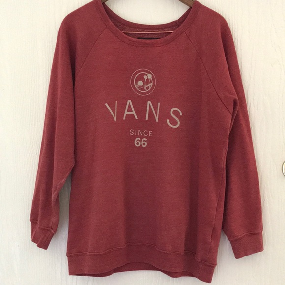 Vans Tops - VANS // PULLOVER SWEATSHIRT IN MAROON
